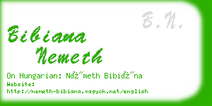 bibiana nemeth business card